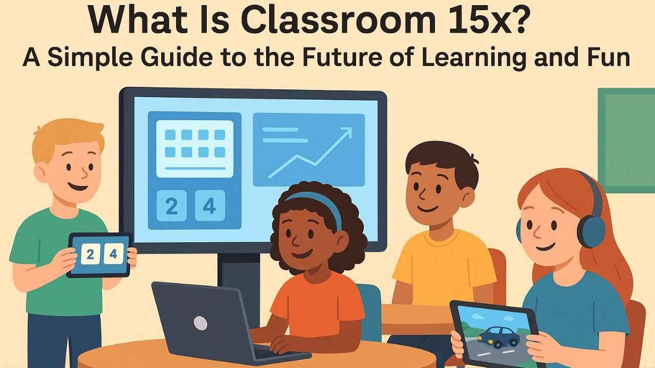 An illustrative image of kids learning in classroom 15x