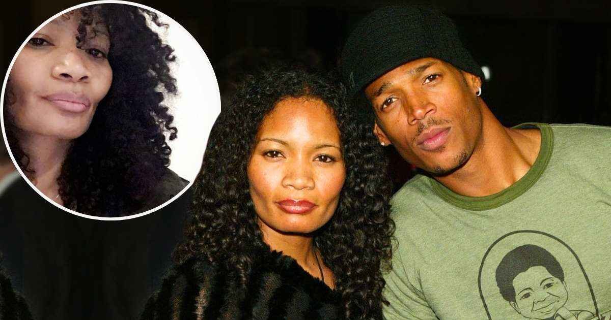 Angelica Zachary smiling pose with Marlon Wayans and in circle frame Angelica Zachary recent photo