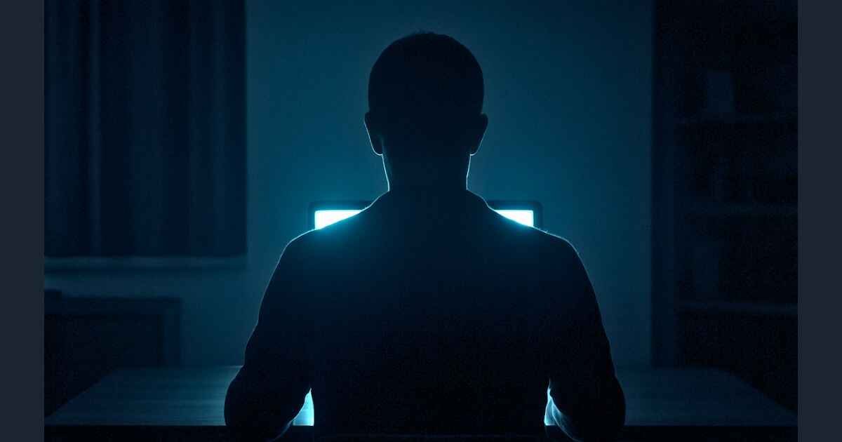 Cyroket2585 release date silhouette with glowing laptop.