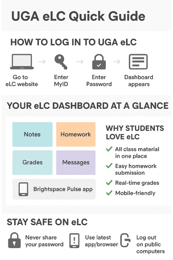 UGA eLC: The Real Benefits and Problems of Georgia’s Online Learning 2 Everything explained in Infographic Of UGA eLC