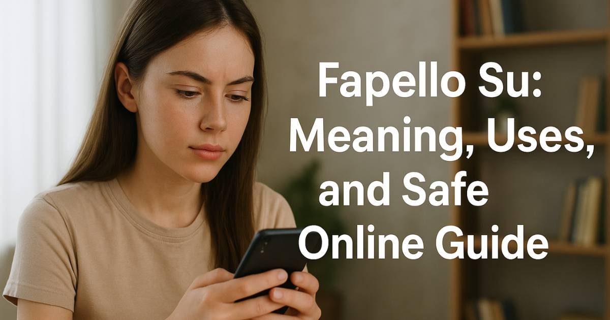 A girl safely using mobile with heading Fepello Su