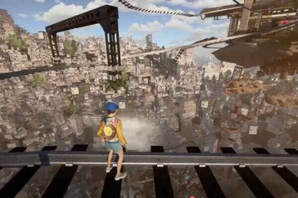 Only Up Review: The Viral Climbing Game That Tests Your Patience 3 Jackie Watching Downsite From Top Of Only Up Game