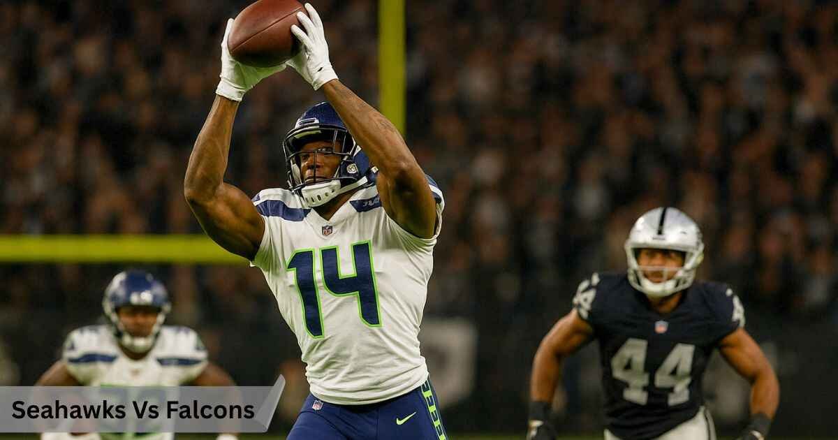 Seahawks vs Falcons match player stats action with DK Metcalf and Kenneth Walker