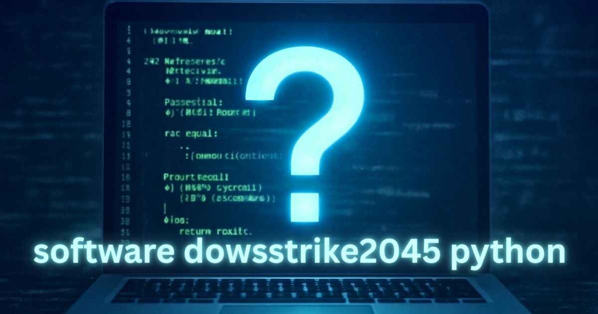 Glowing Code and Digital Mystery Image represent Software Dowsstrike2045 Python Real or Fake