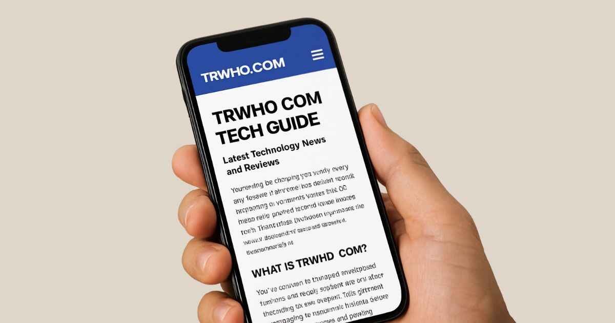 Trwho .com guide in text visible in mobile clearly