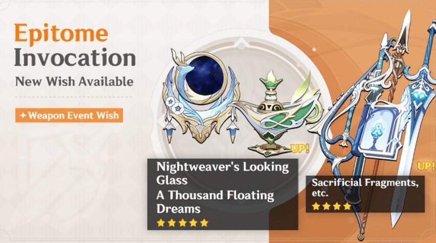 Genshin Impact’s Upcoming 6.0 Banners 68 All Version 6.0 Weapon Banners