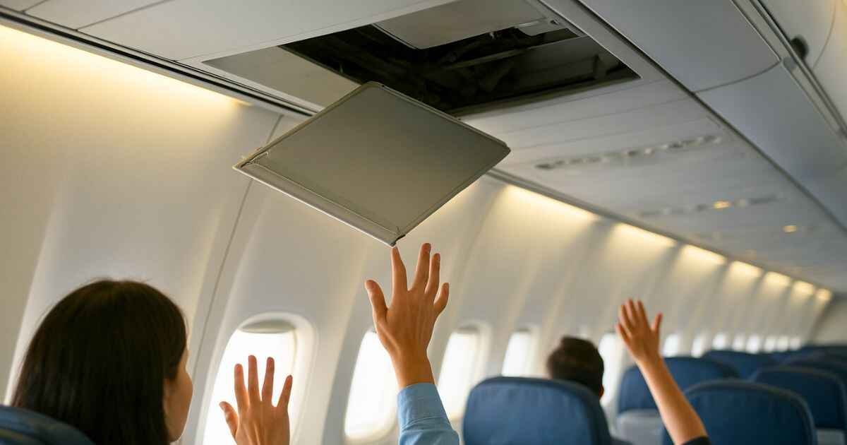 Delta Flight 2417 ceiling collapse inside cabin