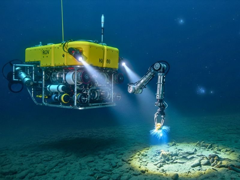 Aliens in the Ocean – Uncover Strange Underwater Mysteries 6 Scientists exploring deep sea using ROV and lab tools.