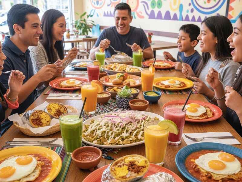 A Huevo Cafe: Is It Really Worth the Hype or Overrated? 2 Discovering A Huevo Cafe: colorful brunch spread with chilaquiles, huevos rancheros, breakfast burritos, and family-friendly setting.