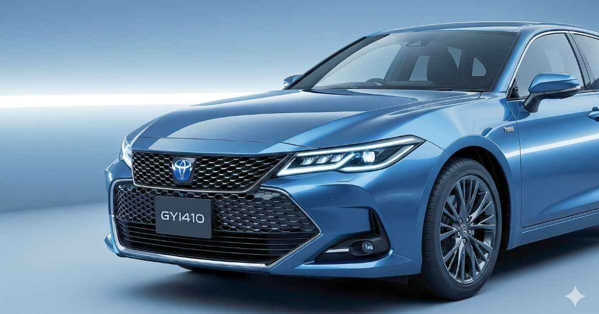 Toyota Crown Signia hybrid crossover front view in studio with premium styling