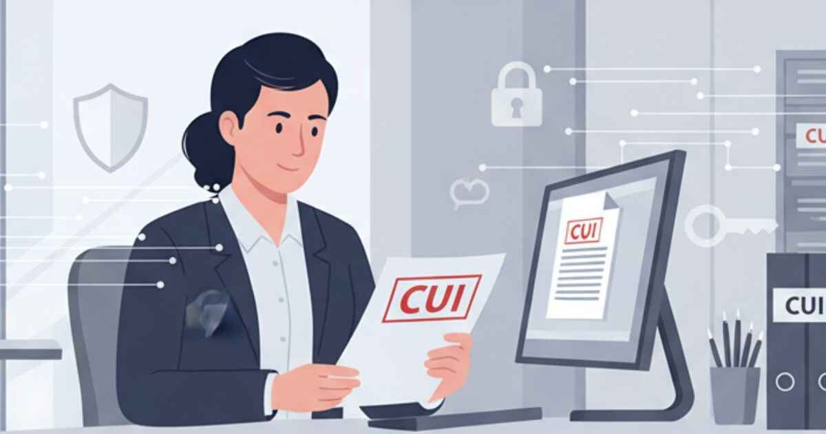 Controlled Unclassified Information (CUI) handling by authorized personnel in government office