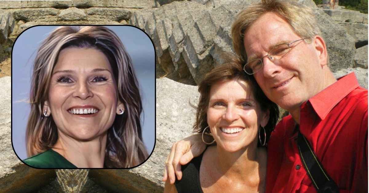 Anne Steves: The Untold Story of Rick Steves’ Ex-Wife, Life, and Legacy 1 Anne steves is smiling with Rick steves outdoor