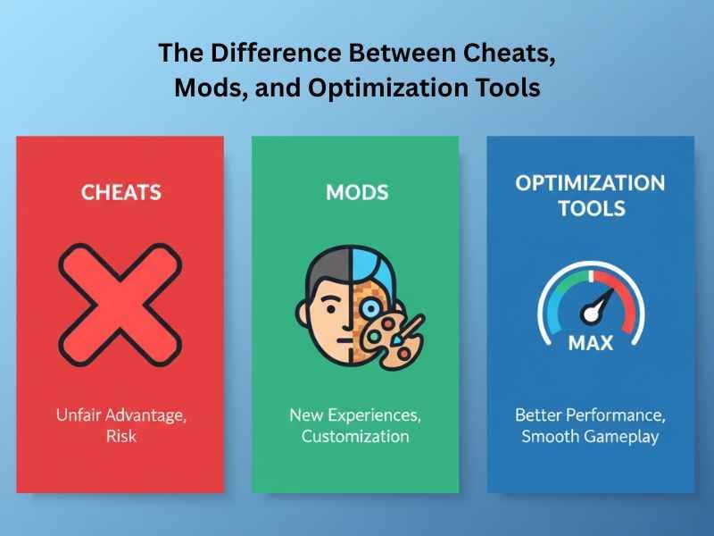 The Difference Between Cheats, Mods, and Optimization Tools