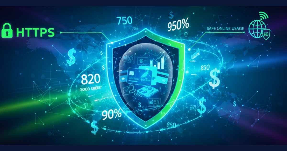 Traceloans.com Credit Score Guide: Fast Loans or Danger? 1 Digital illustration showing Safe and secure Traceloans.com credit score platform showing data protection