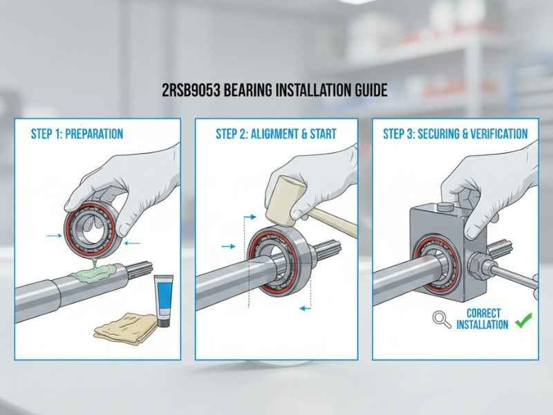 Why 2RSB9053 Bearings Fail and How to Choose the Right One 3 2RSB9053 Installation