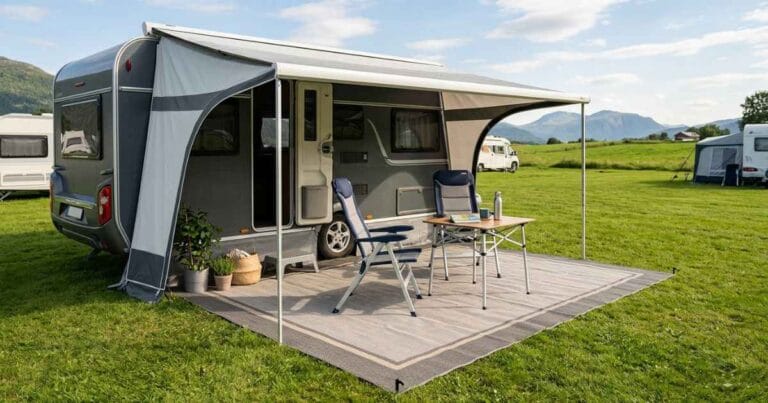 Markiseteppe Guide: How to Choose the Best Awning Carpet for Camping