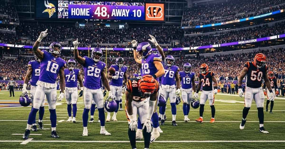 Bengals vs Minnesota Vikings match player stats