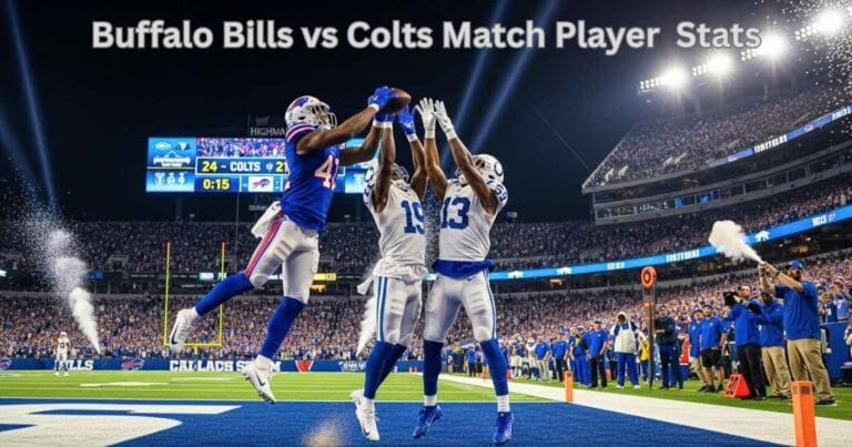 Buffalo Bills vs Colts Match Player Stats: Full Box Score & Key Insights
