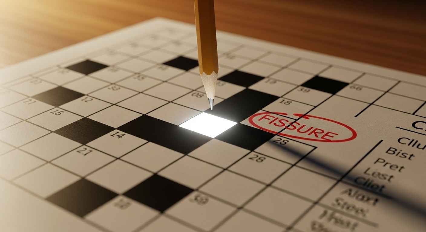 Fissure Crossword Clue