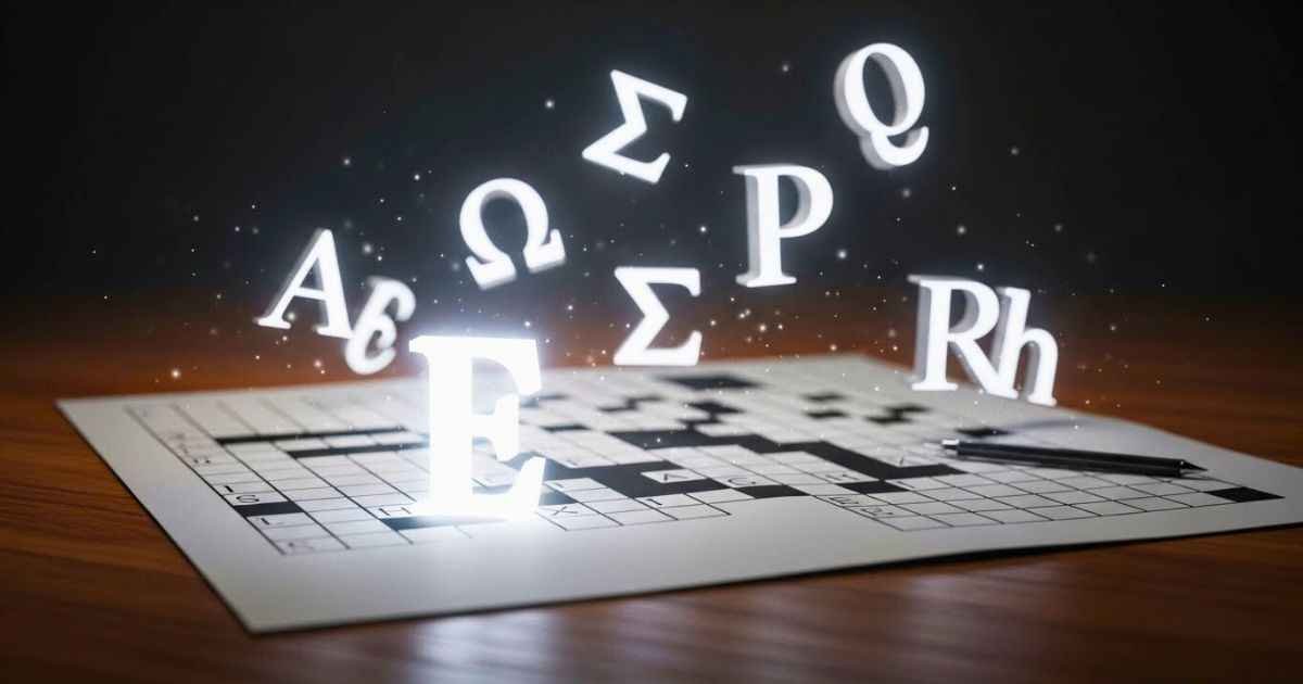 Greek Letters Crossword Puzzle Clue