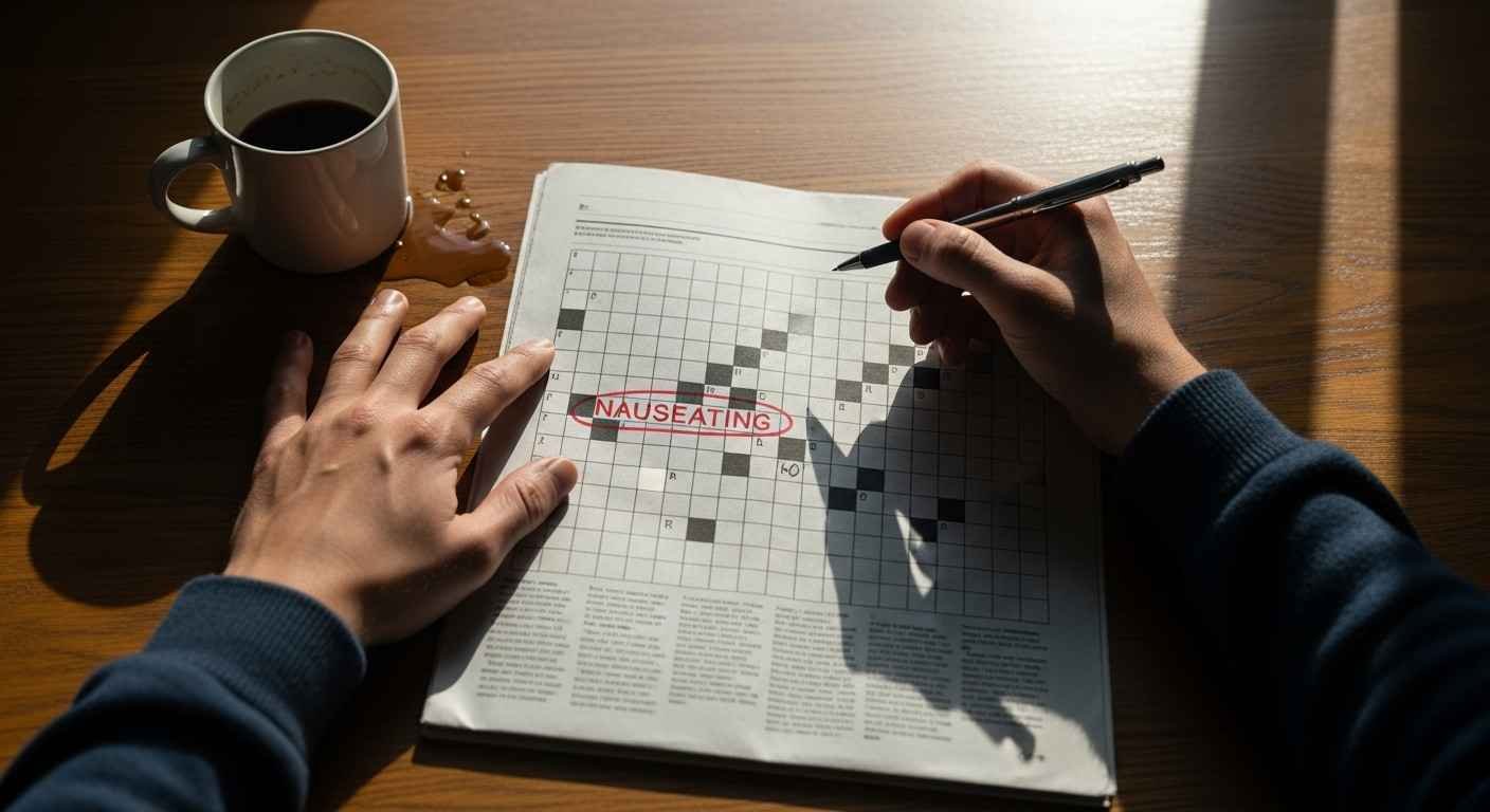 Nauseating Crossword Clue