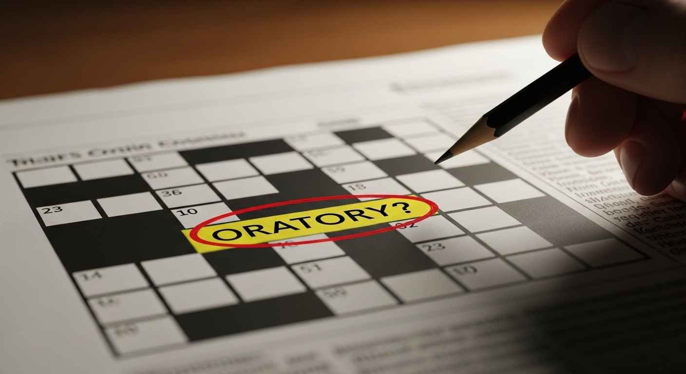Oratory Crossword Clue
