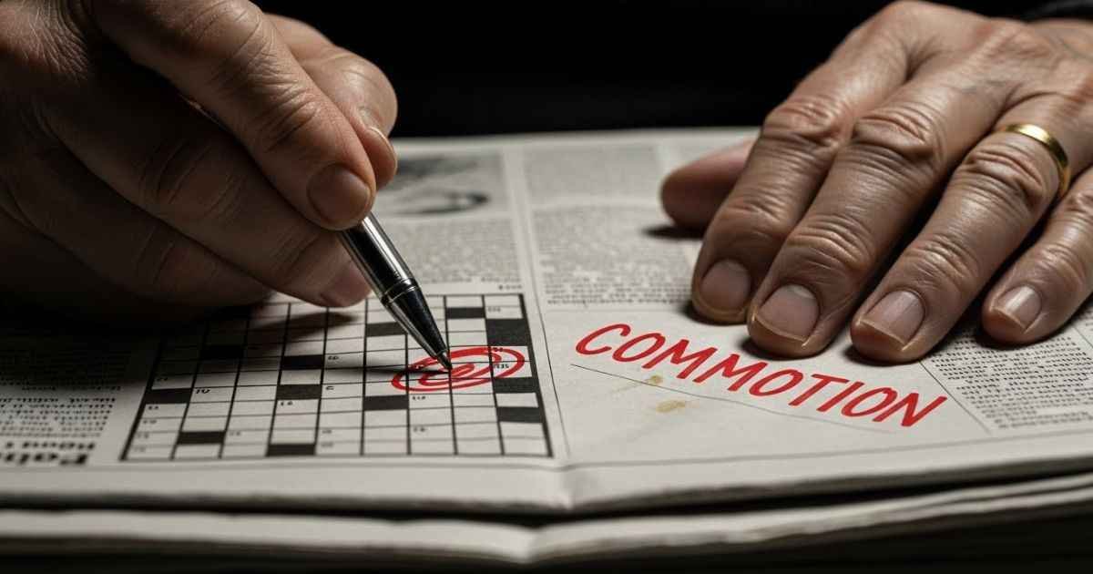 commotion crossword clue