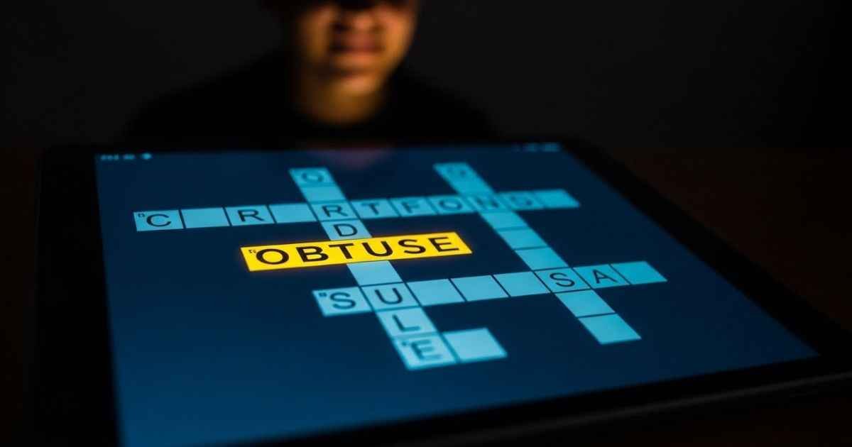 stupid crossword clue