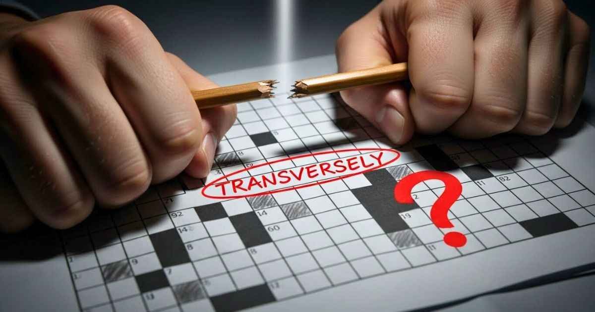 transversely crossword clue