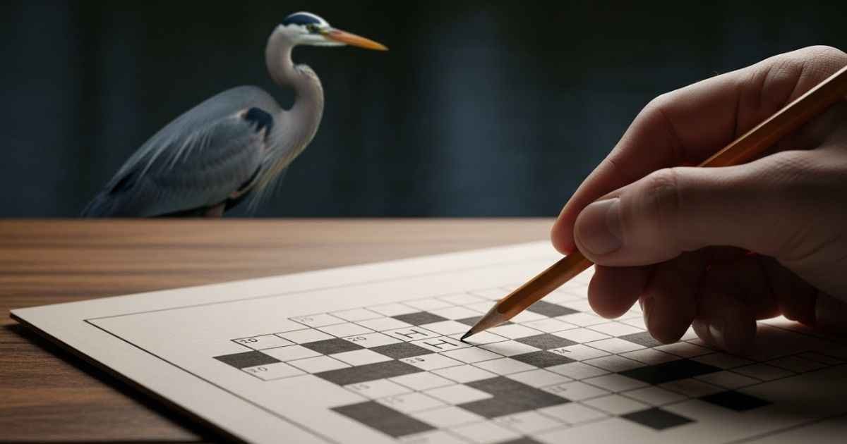 wading bird crossword clue