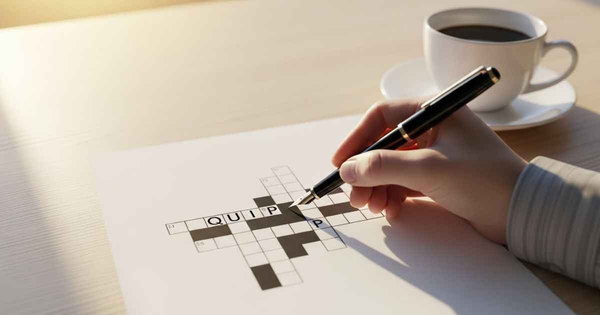 witticism crossword clue solution
