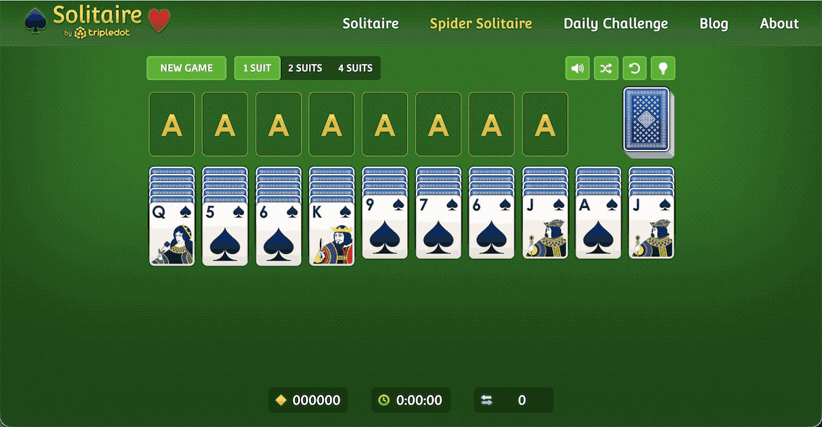 Spider Solitaire: 1 Suit vs 2 Suits vs 4 Suits: Which Should You Play?