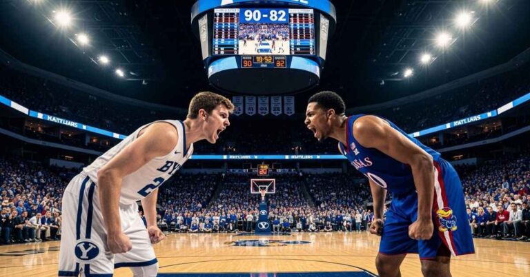 Incredible BYU Cougars Men’s Basketball vs Kansas Jayhawks Men’s Basketball Match Player Stats