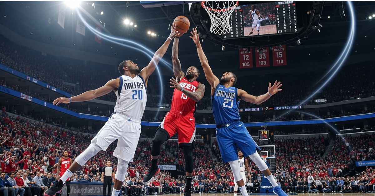 houston rockets vs dallas mavericks timeline