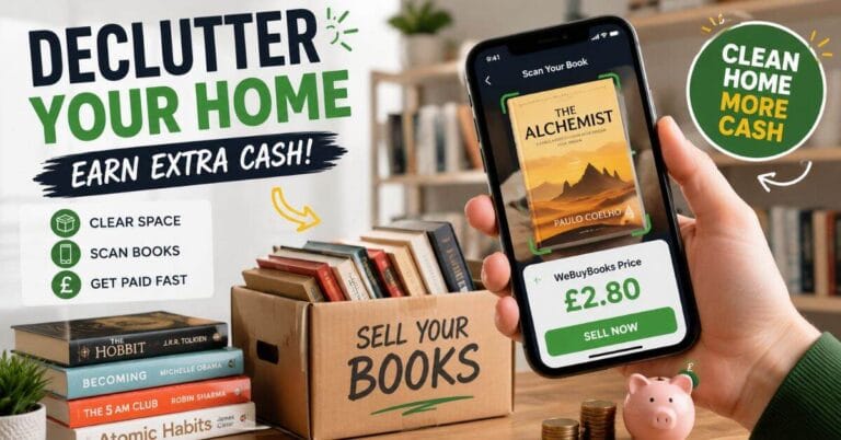 How to Declutter Your Home and Make Extra Cash From Old Books